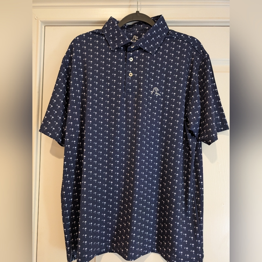 Rhoback Men's Navy South Carolina Polo Size L